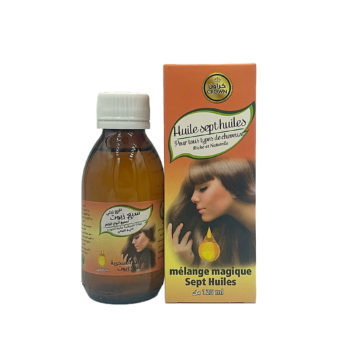 🌿 زيت 7 زيوت للشعر – قوة الطبيعة لشعر صحي ولامع
