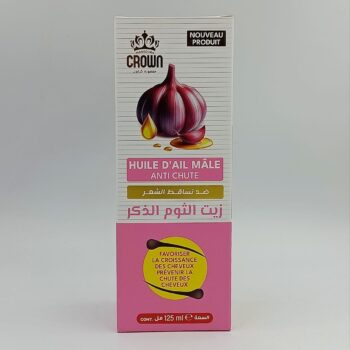 🧄 زيت الثوم الذكر للشعر الصحي والطويل crown